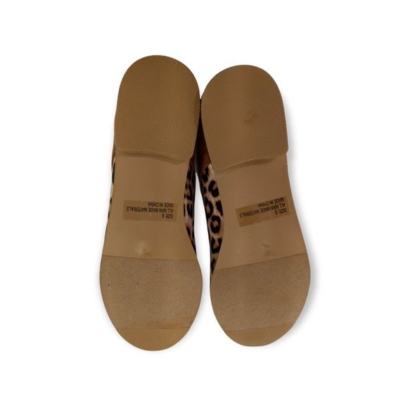 Qupid Girl's Brown Black Suede Leopard Print Lace Up Low Top Oxford Shoes Size 6 - Picture 9 of 10